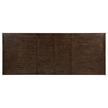 Ridgewell 9-piece Rectangular Trestle Dining Set Dark Oak