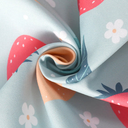 Cross-border New Cartoon Cute Pet Triangle Fresh Fruit Polyester Printed Cat And Dog Saliva Towel Scarf Wholesale