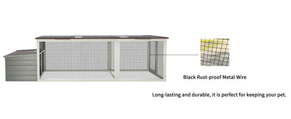 Large Chicken Coop with 20.93 Sq Ft Run