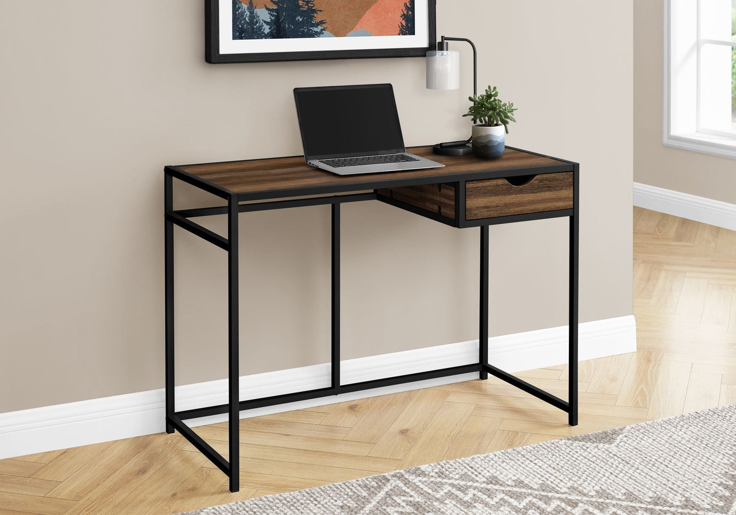 Computer Desk for Home Office, Laptop, 1 Storage Drawer, Contemporary & Modern