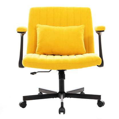 Criss Cross Armrest Office Chair With Wheels