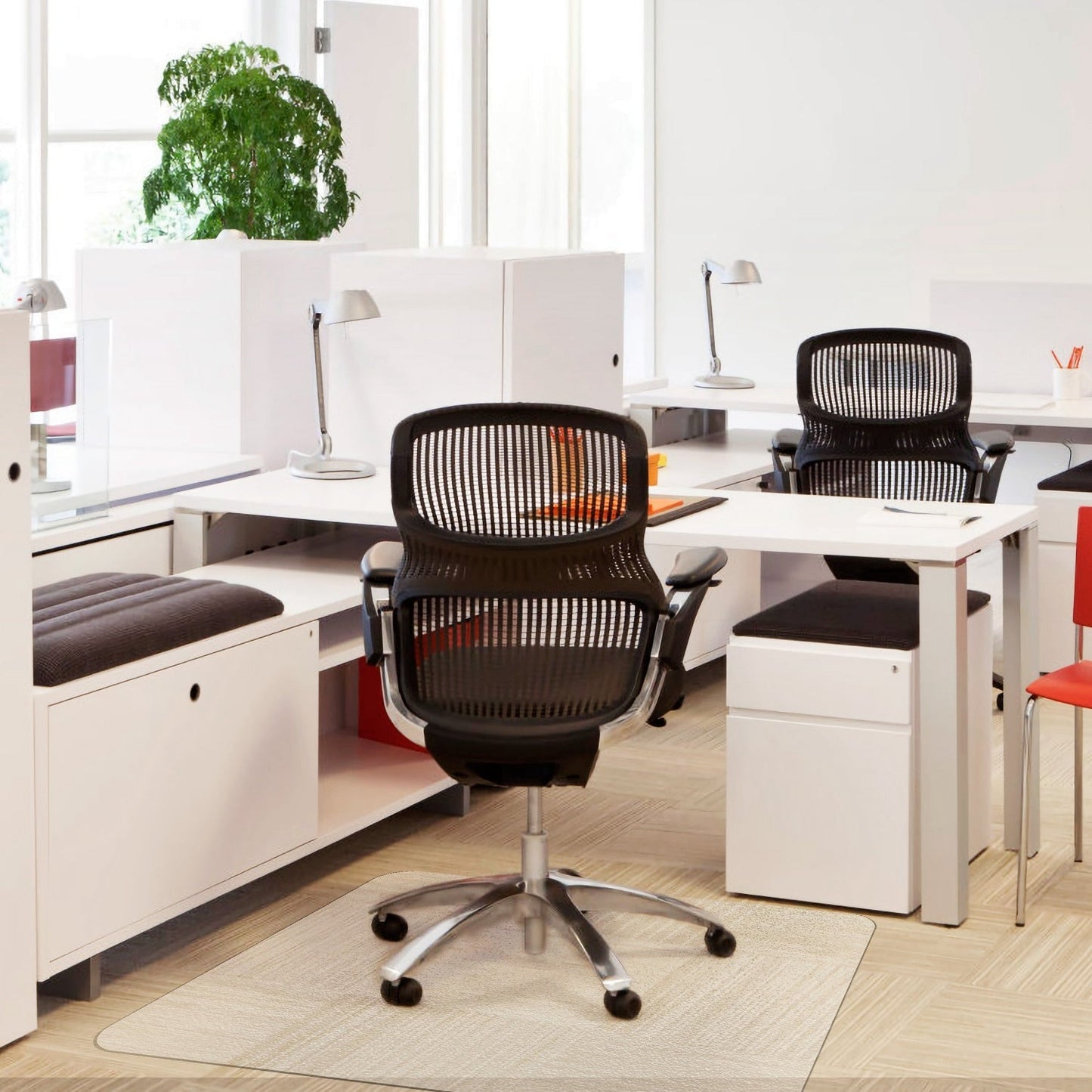 36Ó x 48Ó Chair Desk Mat Floor Carpet PVC Protector Mat Home Office Hard Wood Floor Use