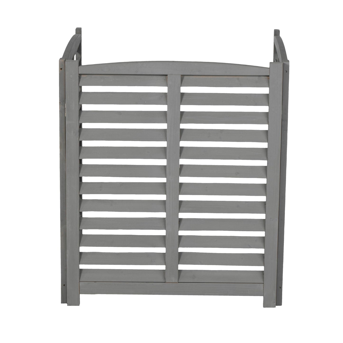 3 Panel Outdoor Wooden Air Conditioner Fence