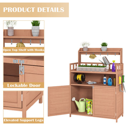 Potting Bench Outdoor Gardening Table