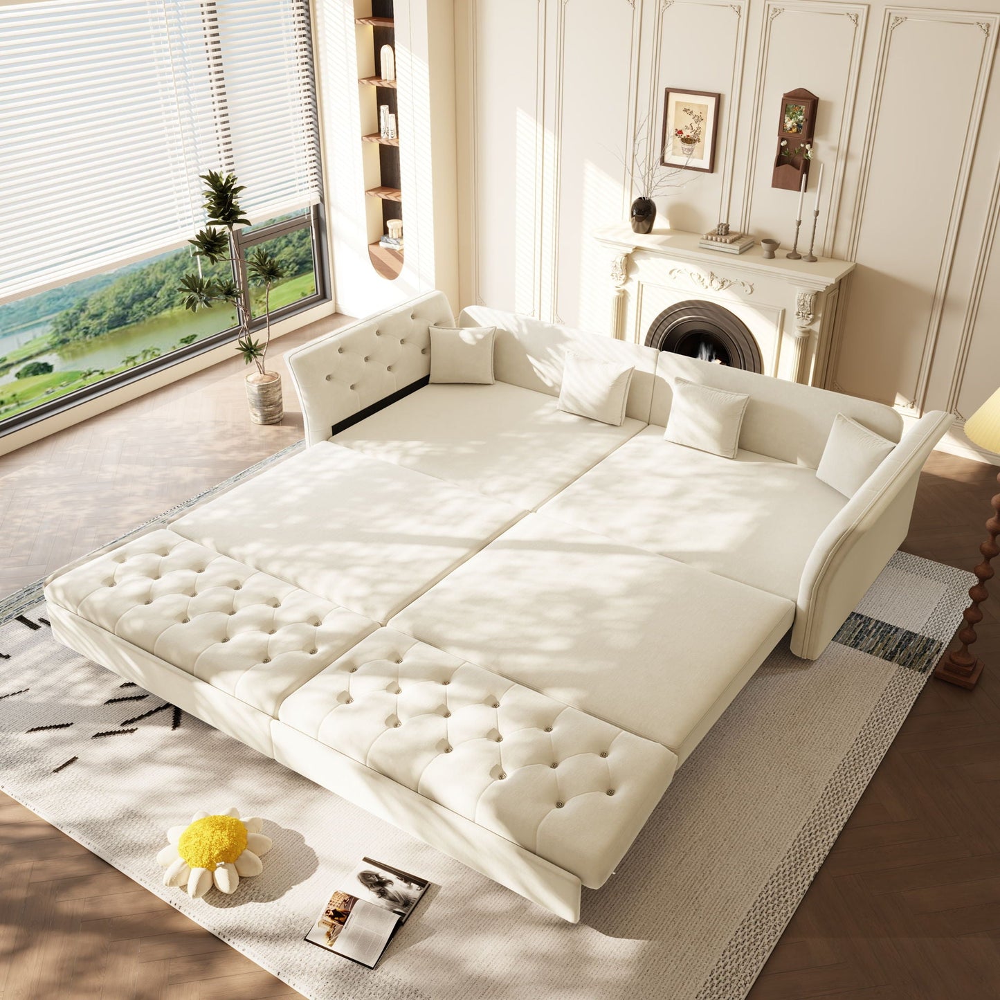 Oversize Pull Out Sofa Bed For Living Room