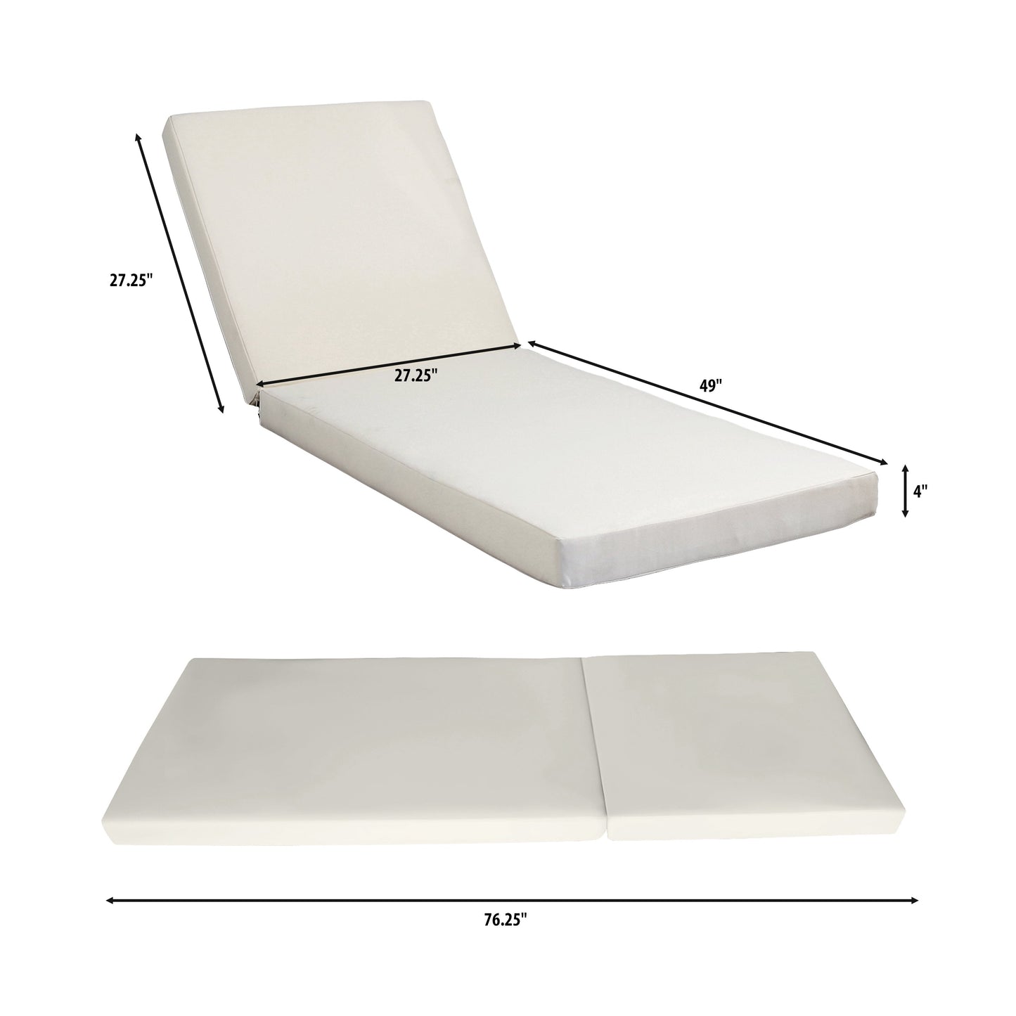 Lounge Chaise Set, Space Available On One Side, Acacia Wood In