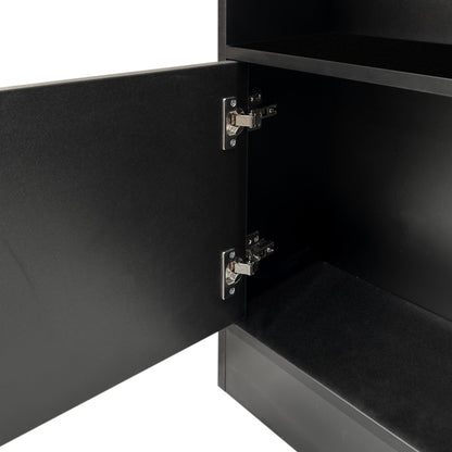 70.87" Tall Bookshelf with 10 Cubes and 3 Doors