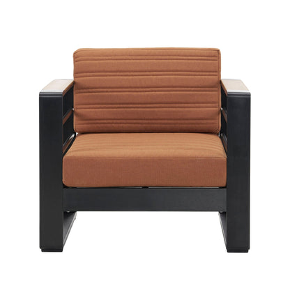 Giovanna Club Chair Set With Aluminum Frame
