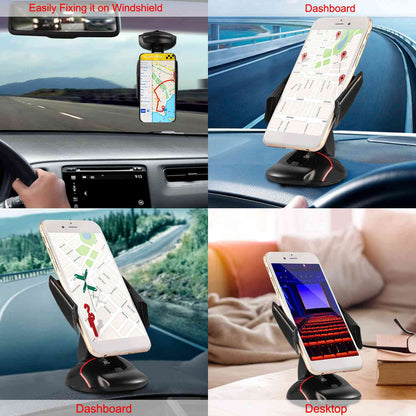 Car Phone Holder Washable Strong Sticky Gel Pad Adjustable Dashboard Phone Mount Cradle for iPhone XS 8 7 Plus Samsung S9