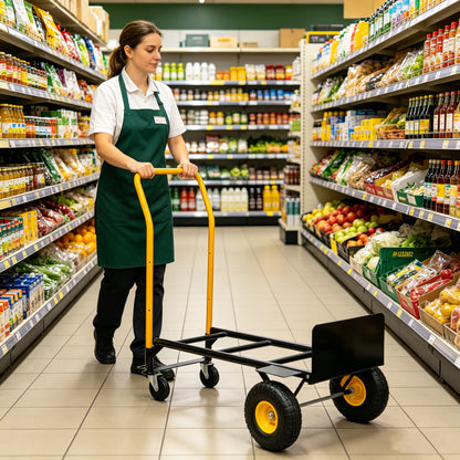 HT1006BK-YL Hand Truck Dual Purpose Cart