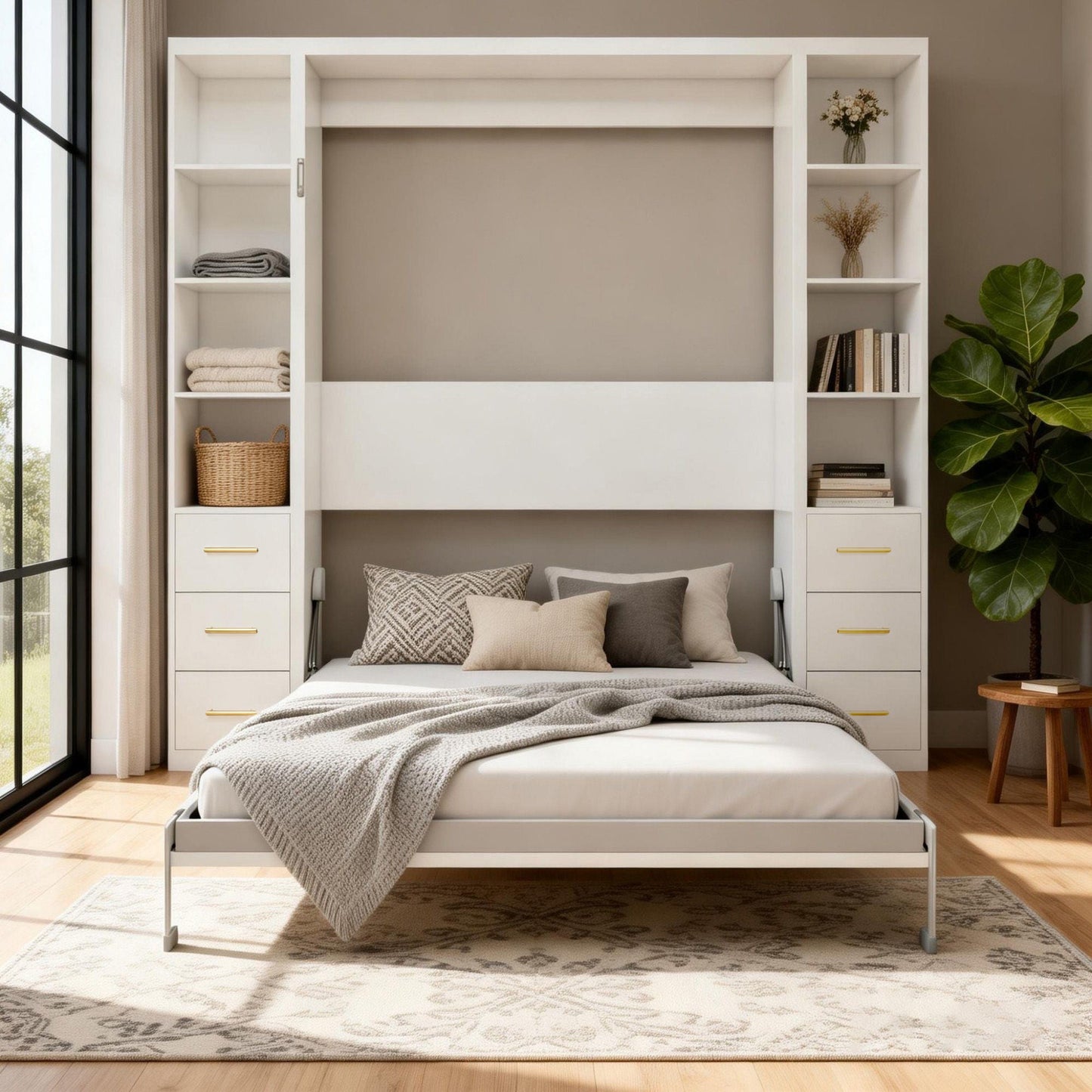 Folding Vertical Murphy Wall Bed