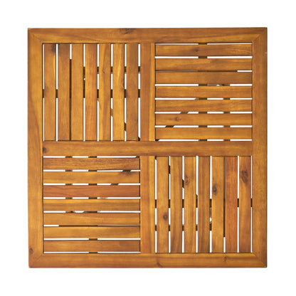 Outdoor Hermosa 5 Piece Wood Dining Set With Cushions - Teak / Beige