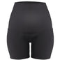 Women Maternity Shorts Seamless Pregnancy Underwear Shapewear Fitness Yoga Running Shorts High Waist Over The Belly Pants with Two Side Pockets