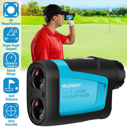MiLESEEY Professional Precision Laser Golf Rangefinder 600m/656Yard 6X Magnification Distance Angle Speed Measurement For Golf Hunting