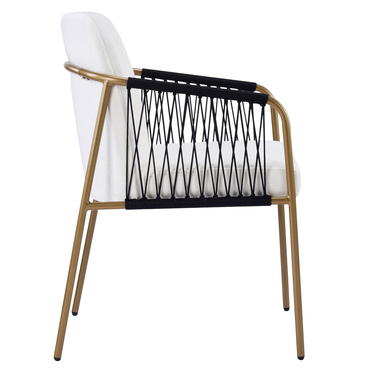 Modern Glam Upholstered Dining Chairs (Set of 2)