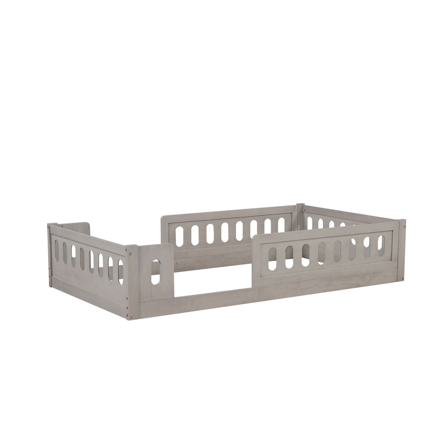 Platform Bed With Guardrail