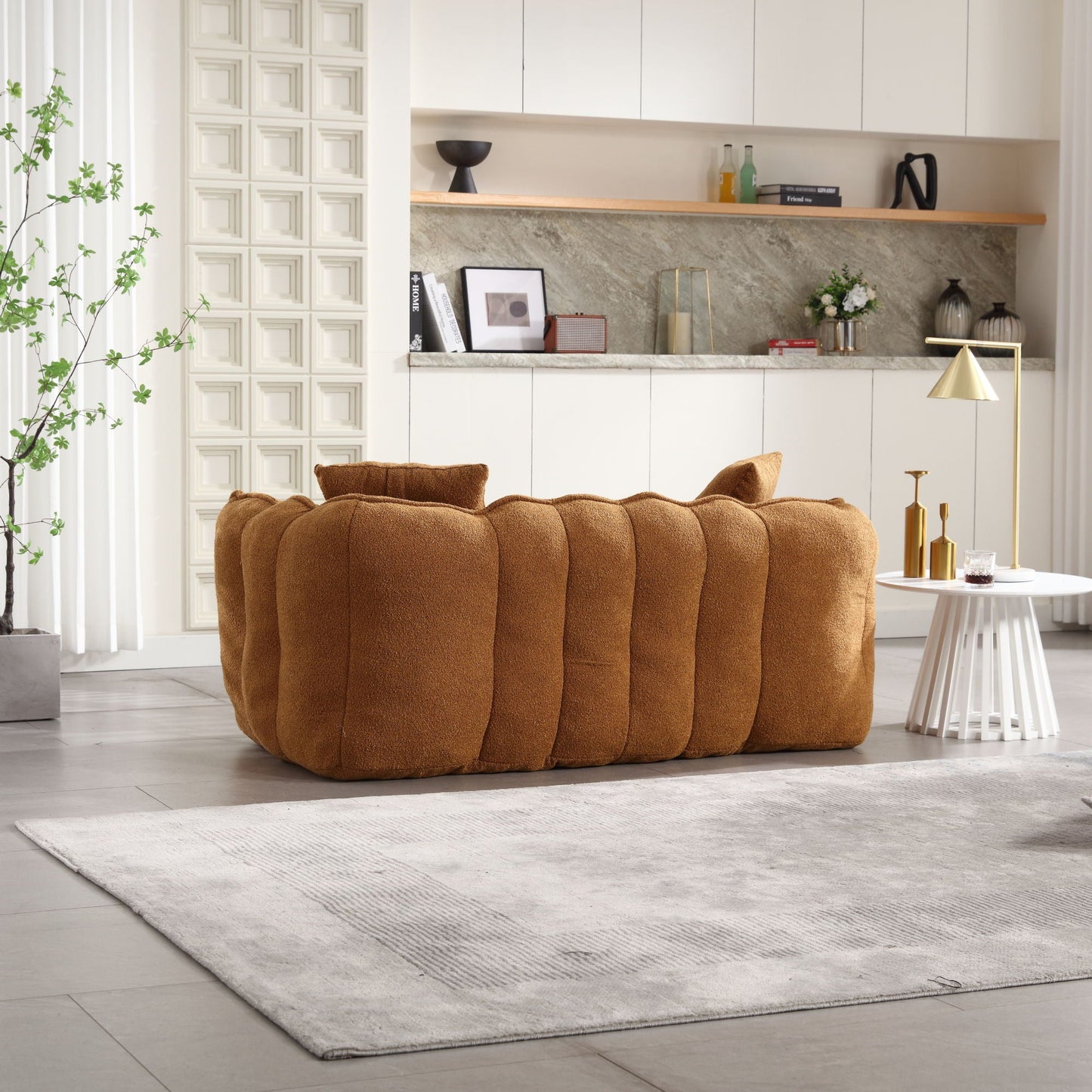 Cozy Beanbag Chair With High Resilience Foam Core For 2