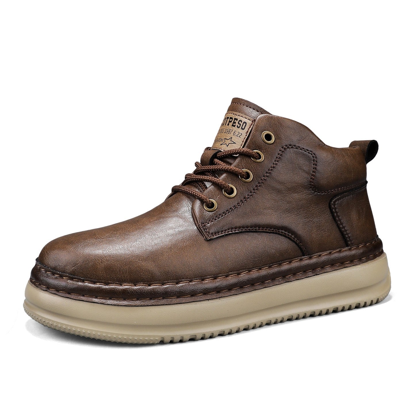 Retro Mid-top Boots Mens Casual