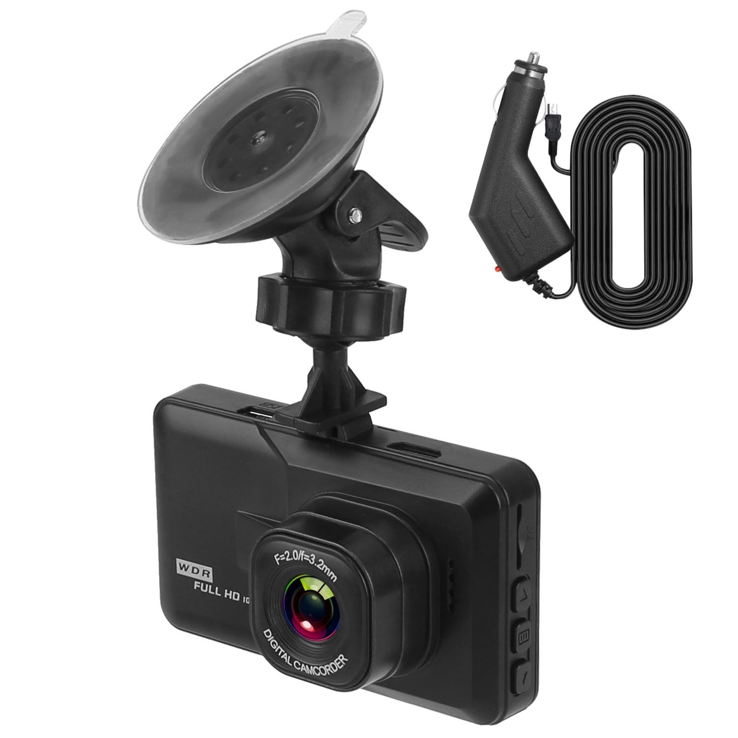 1080P Car DVR 3in Camera Dash Cam Camcorder Camera Recorder with 100¡ Angle Loop Recording Motion Detection