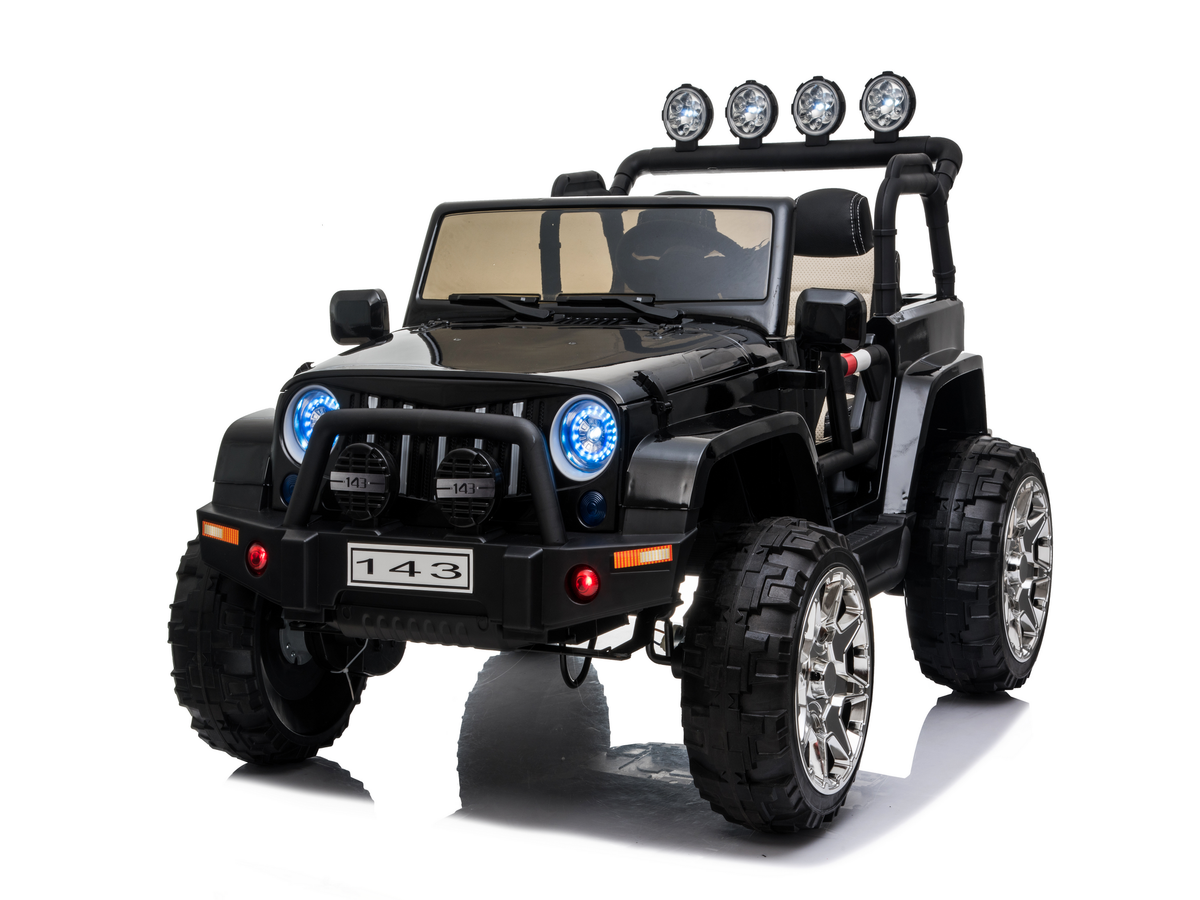24 Volt 2 Seater 4x4 Electric Ride On Jeep Style Rubber Tires Fully Loaded Truck UTV ATV For Kids W/Magic Cars® Wireless Parental Control