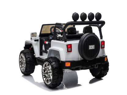 24 Volt 2 Seater 4x4 Electric Ride On Jeep Style Rubber Tires Fully Loaded Truck UTV ATV For Kids W/Magic Cars® Wireless Parental Control