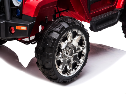 24 Volt 2 Seater 4x4 Electric Ride On Jeep Style Rubber Tires Fully Loaded Truck UTV ATV For Kids W/Magic Cars® Wireless Parental Control