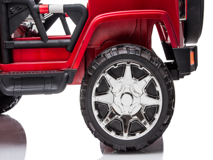 Cars For Kids Jeep Style 4x4 Monster Truck W/Rubber Tires 24 Volt