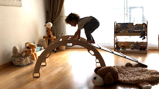 Montessori Climbing Set / Pikler Triangle, Climbing Arch & Ramp / 3 Pieces Set