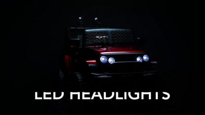 12V Kids Ride On Truck with RC Control, Spring Suspension, LED Lights, and Music - Pink