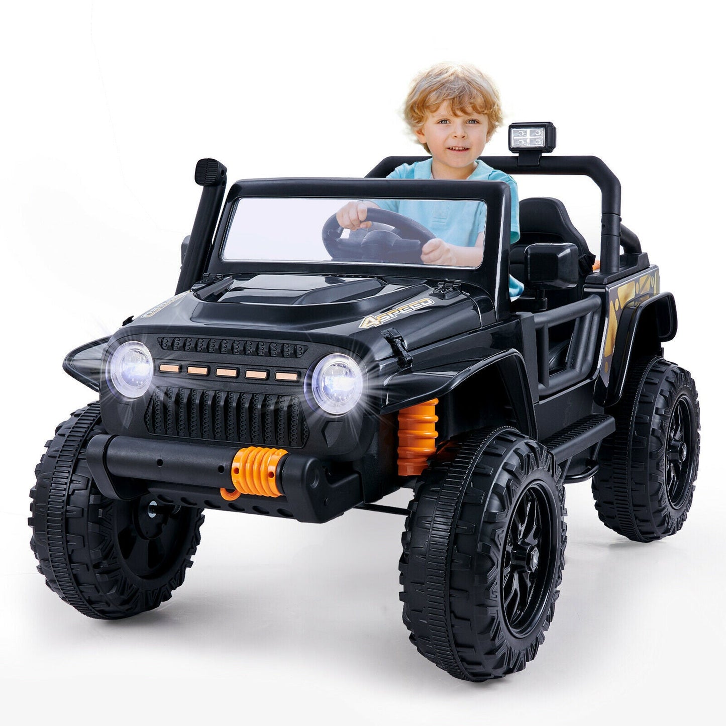 3-Speed Electric Ride-On SUV Truck for Kids with Remote Control and Parent Seat - 12V
