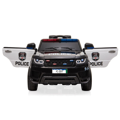 3-Speed Kids Police SUV Ride-On Car with Remote Control, Lights, and Music - Perfect Xmas Gift!