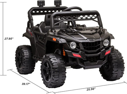 3-Speed Kids Ride On Car Truck with Remote Control and Music Player