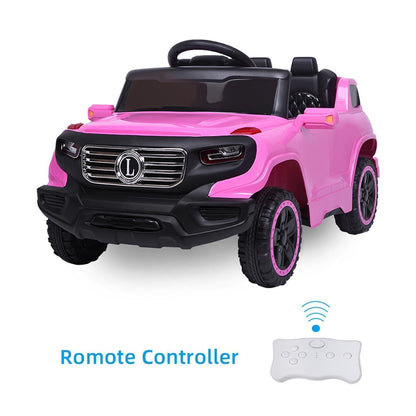 3-Speed LED Ride-On Car for Kids with Remote Control and 4 Color Options