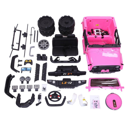 3-Speed Pink Electric Ride-On Car for Kids with Remote Control - Safe and Fun!