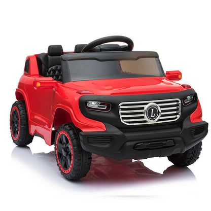 3-Speed Rechargeable Ride-On Car for Kids with Music, Lights, and Remote Control - Red