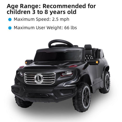 3-Speed Rechargeable Ride-On Car with Music, Lights, and Remote Control - Perfect Gift for Kids
