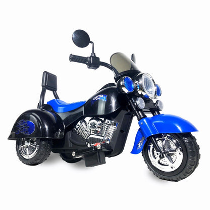 3-Wheel Chopper Ride-On Motorcycle Toy for Kids with LED Headlights