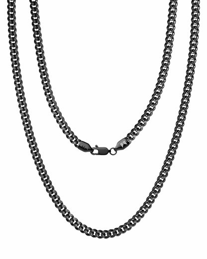 Black Cuban Link Chain (3.5mm)