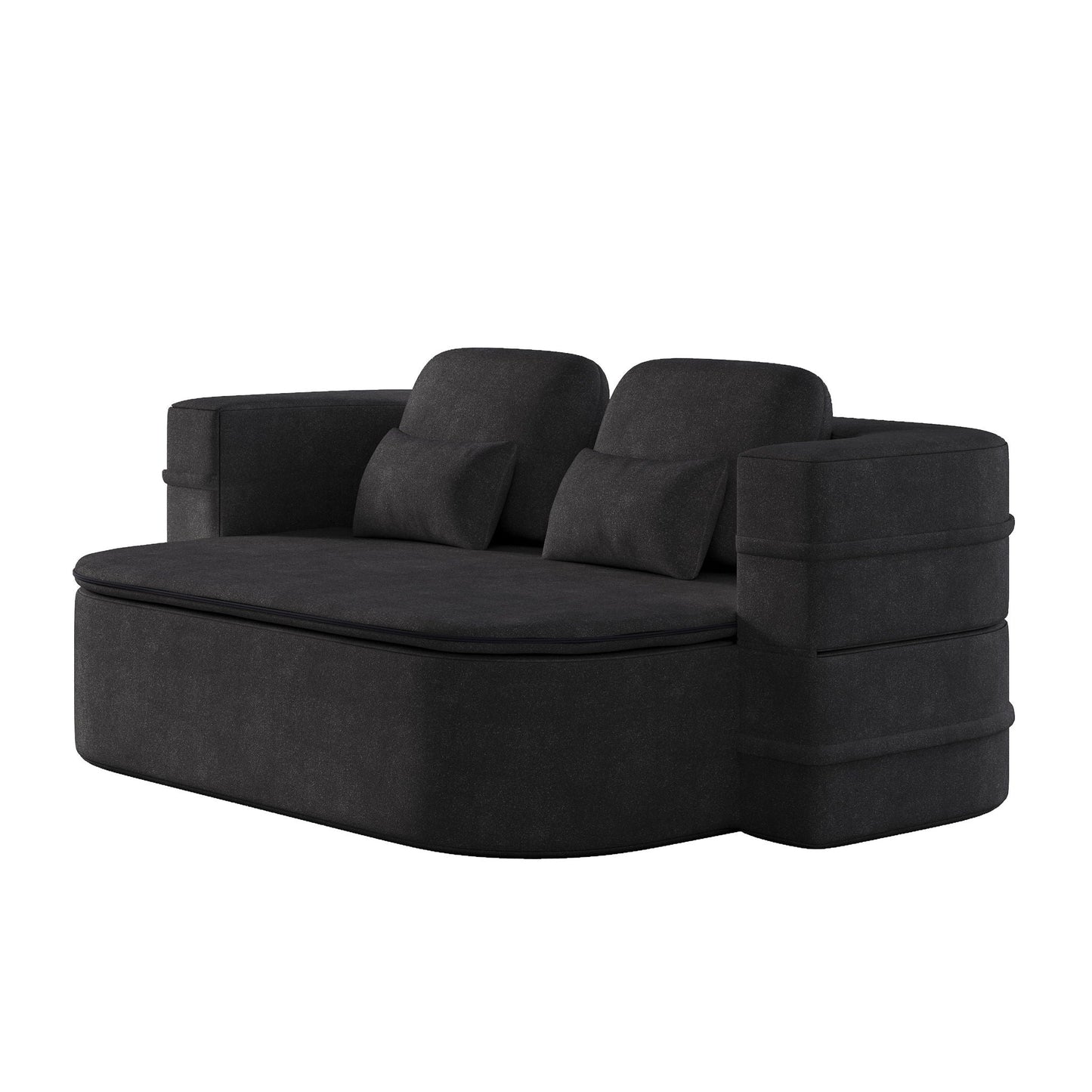 2 In 1 Foldable Sofa Bed With Multi Functional Blanket, Floor Lounge Sofa