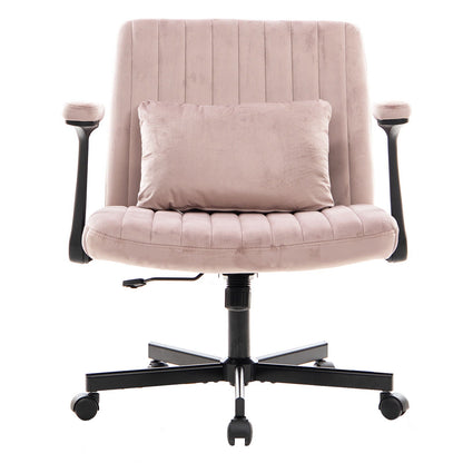 Criss Cross Armrest Office Chair With Wheels