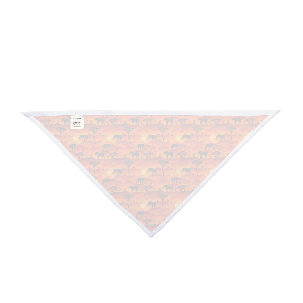 Savanna Sunset Tapestry: Elephants and Acacias in Endless Horizon - Pet Bandana Pet Zen