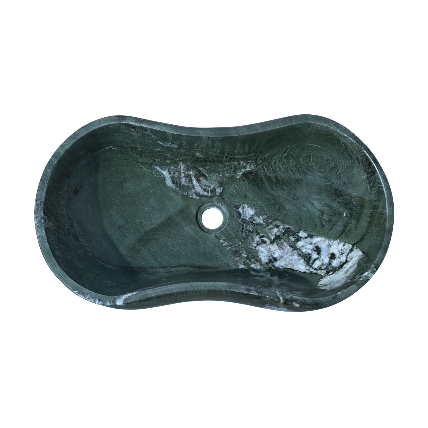 Bathroom Vessel Sink With Wavy Design
