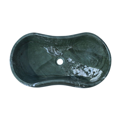 Bathroom Vessel Sink With Wavy Design