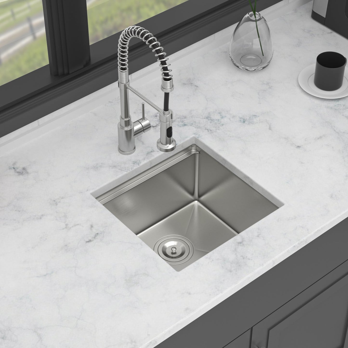 17" Undermount Kitchen Sink - Single Bowl