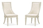 Newport - Dining Arm Chair With Upholstered Seat & Back (Set of 2) - Alabaster