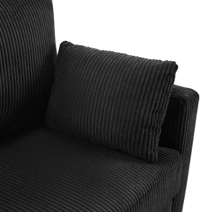 Sleeper Sofa With Foldable Mattress, USB Ports, Side Table & Storage Pocket