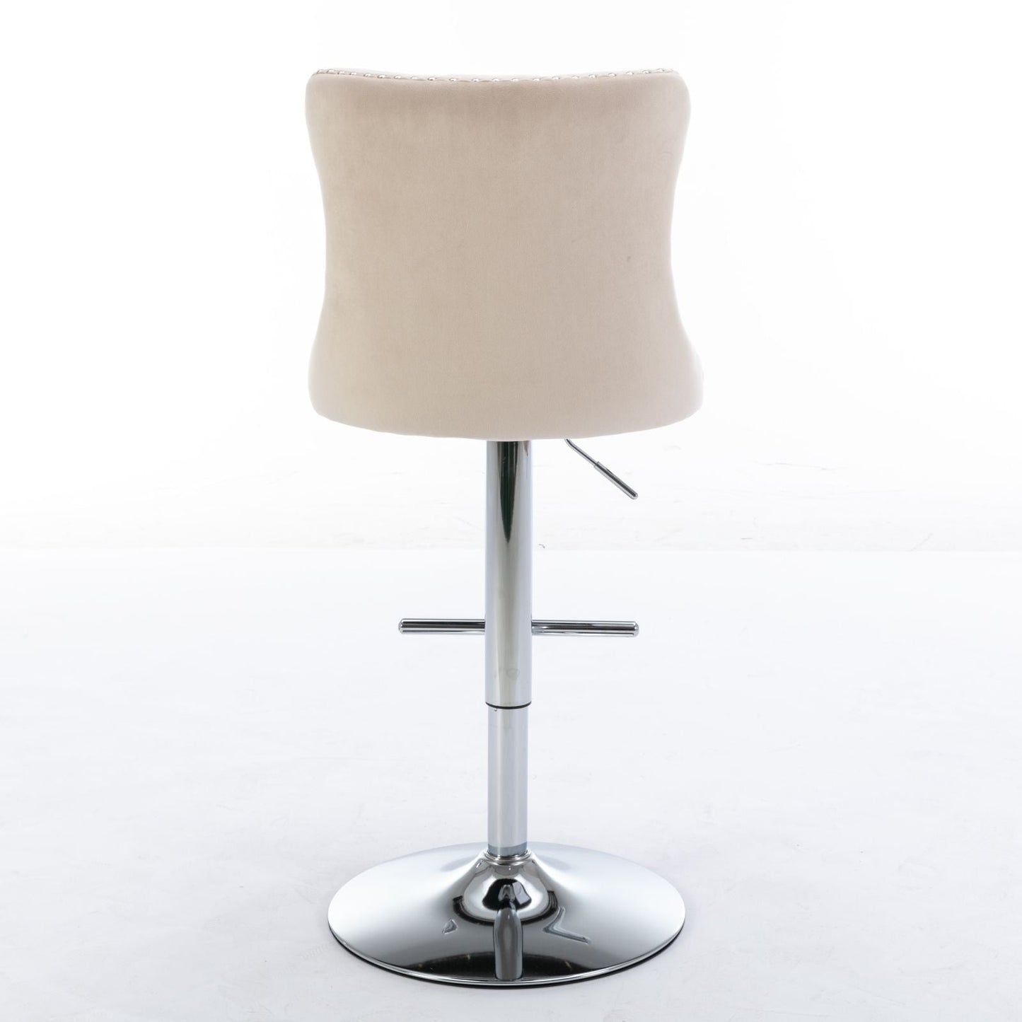 Swivel Adjustable Height Barstools Set of 2