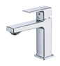 Chrome Single Hole Bathroom Faucet with Two 9/16" Hoses