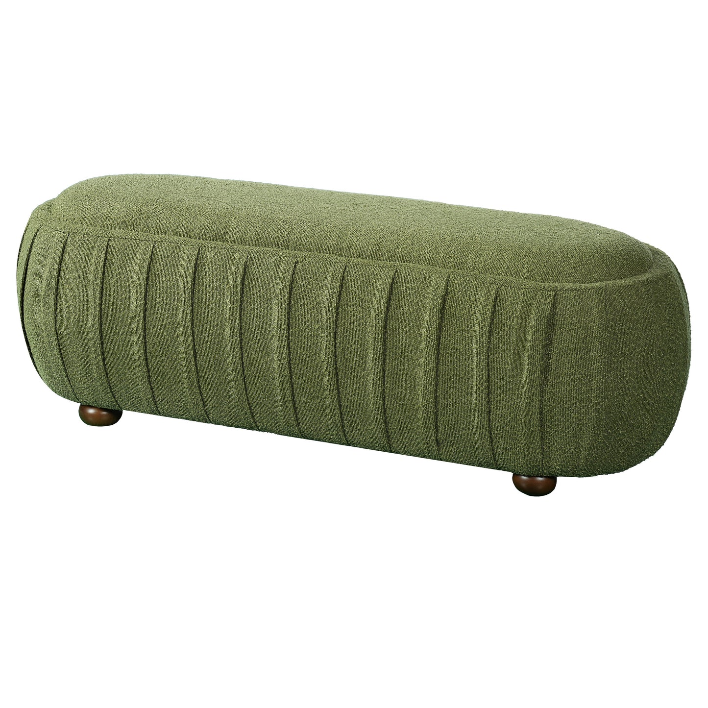 Upholstered Ottoman, Oval Shape