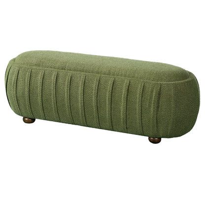 Upholstered Ottoman, Oval Shape